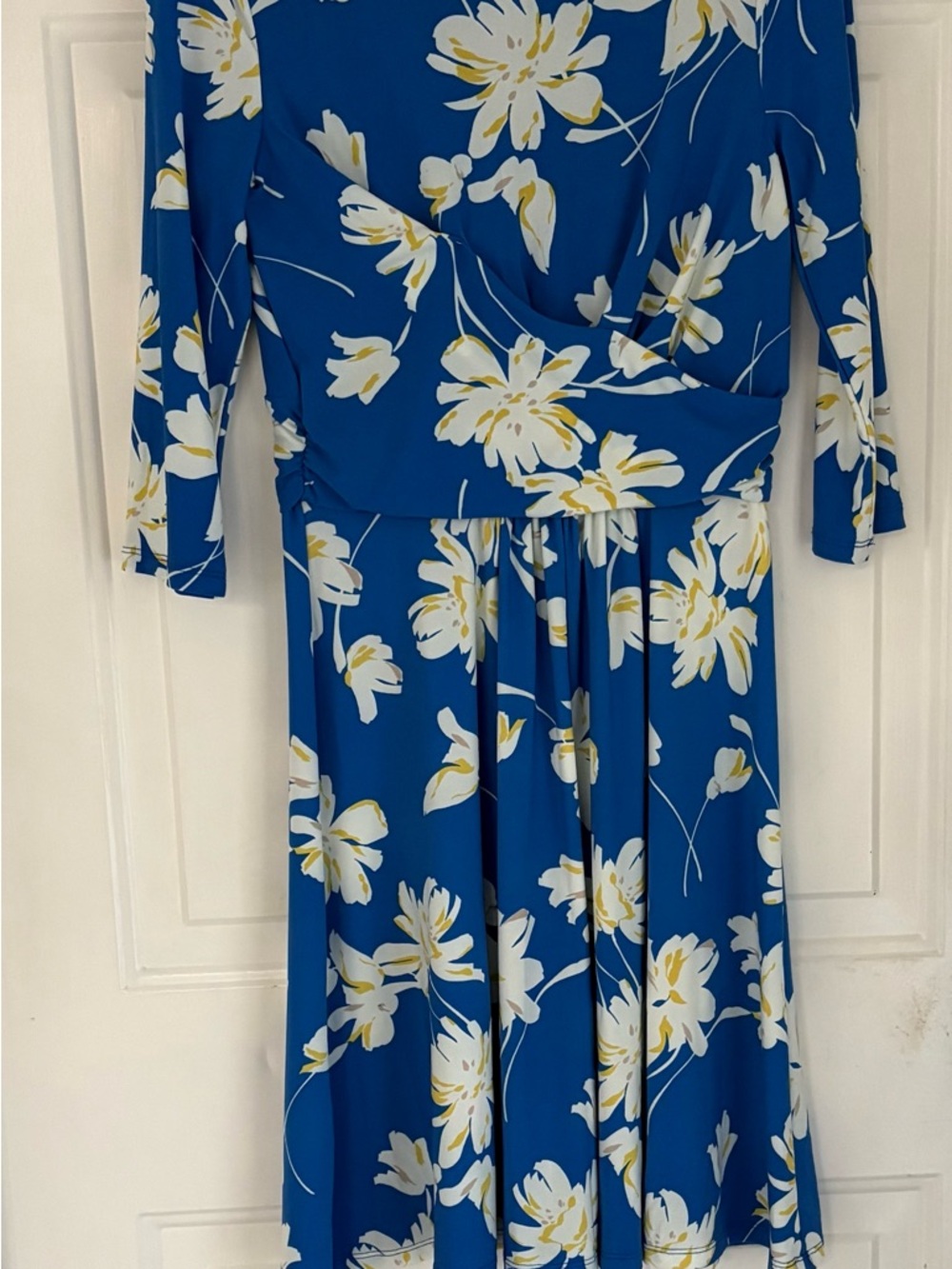 Tommy Hilfiger Blue Floral Long Sleeve Dress